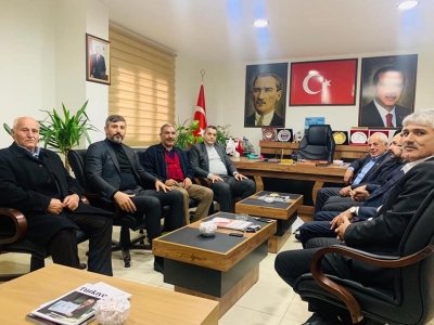  Milliyetçi Hareket Partisi Batman İl Başkanı Mehmet Açık AK Parti idil İlçe Başkanını Ziyaret Etti