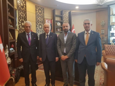 Milliyetçi Hareket Partisi İdil İlçe Başkanı Abdullah Dalmış MHP Lideri Devlet Bahçeli ile Görüştü.