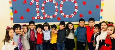 Minikler 100. günlerini coşkuyla kutladı