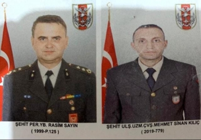 Pençe-Kaplan Operasyonu bölgesinde meydana gelen araç kazasında 2 asker şehit oldu.