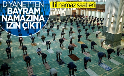 Ramazan Bayramı namazının saatleri belli oldu