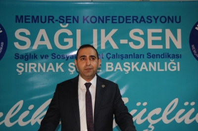 Sağlık-Sen Şırnak Şubesi Başkanı Gıyasettin Ucaş, Güven Tazeledi