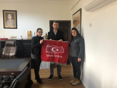 Sağlık-Sen Şırnak Şube yönetimi  İdil ilçe Jandarma Komutanına taziye ve geçmiş olsun ziyareti. 