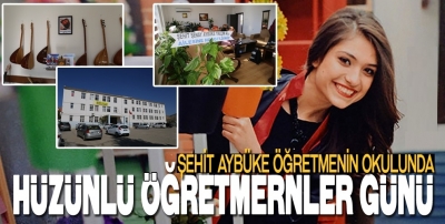 Şehit Aybüke öğretmenin okulunda hüzün