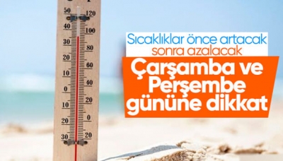 Sıcaklıklar önce bunaltacak sonra rahatlatacak: Çarşamba ve Perşembe gününe dikkat