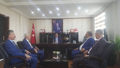 Şırnak  MHP İl Başkanı Nusret Özdemir  İdil Kaymakamı Zafer Sağ’ı ziyaret etti