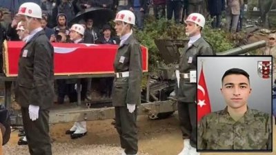 Şırnak Otoyolu'ndaki araç kazasında şehit olan Ulaştırma Sözleşmeli Er Adem Kel'in cenazesi Hatay'da defnedildi