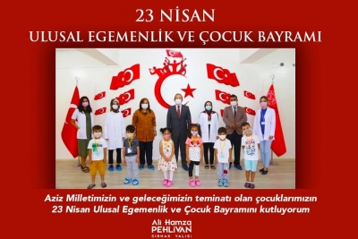 Şırnak Valisi Ali Hamza Pehliva’nın 23 Nisan Mesajı