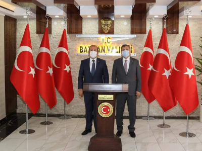 Şırnak Valisi Ali Hamza Pehlivan, Batman Valisi Hulisi Şahin'i Ziyaret Etti.