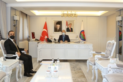 Şırnak Valisi Ali Hamza Pehlivan İdil Kaymakamı Refik Özsoy ile Görüştü