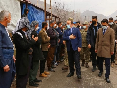 Şırnak Valisi Ali Hamza Pehlivan Ata Ve Sak Ailelerine Taziye ziyaretlerinde Bulundu. 