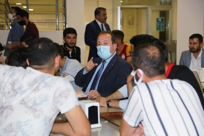 Şırnak Valisi Ali Hamza Pehlivan, Cezeri Erkek Öğrenci Yurdunda Üniversitesi Öğrencileriyle Bir Araya Geldi. 