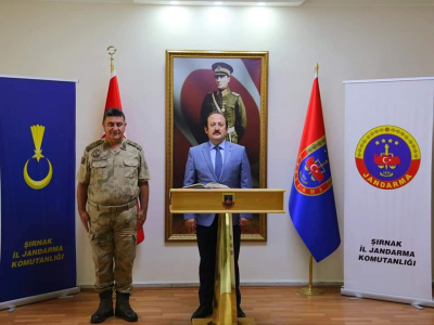 Şırnak Valisi Ali Hamza Pehlivan, İl Jandarma Komutanlığı'nı Ziyaret Etti.