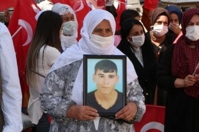 Şırnak'lı Ailelerin HDP Önündeki Eyleminde 31'inci Hafta 