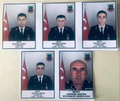 Şırnak'ta 1 korucu 4 asker şehit oldu
