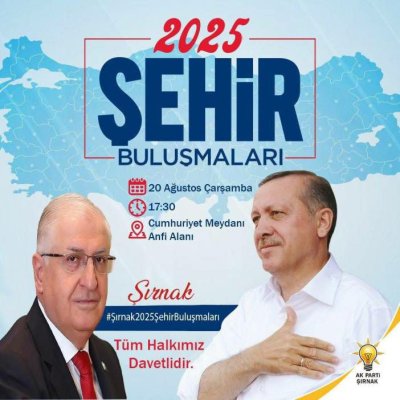 Şırnak’ta 2025 Buluşmaları: Bakan Güler Katılıyor, Peki Diğer İsimler Kim?
