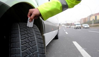 Şırnak’ta kış lastiği uygulamasında 7 sürücüye ceza kesildi