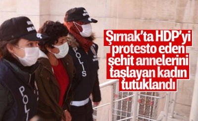Şırnak'ta terör mağduru anneleri taşlayan şüpheli tutuklandı