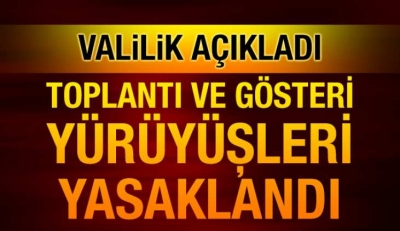 Şırnak'ta Toplantı ve Gösteriler 15 Gün Süreyle Yasaklandı