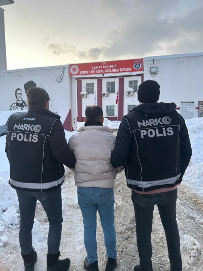    Şırnak’ta uyuşturucu ticareti yapan şahıs yakalanarak cezaevine teslim edildi