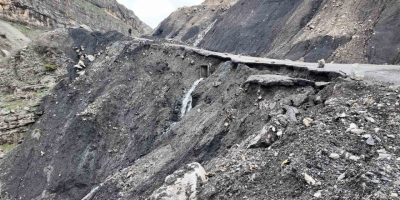 Şırnak’ta Yağışla Beraber Heyelan Oluştu