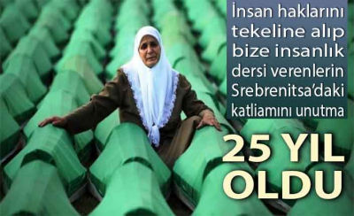 Srebrenitsa Soykırımı'nın 25. yılı 