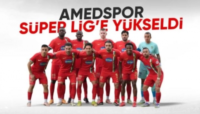 Süper Lig'e yükselen ikinci takım Amedspor oldu