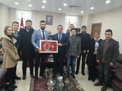 Türk Eğitim Sen ve Türk Sağlık Sen’den idil Kaymakamı Ve Belediye Başkan Vekili Zafer SAĞ'a Ziyaret