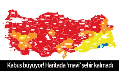 Türkiye’nin En Çok MAVİ Kalan Kenti Şırnak, Sarı’ya Geçti