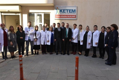 Vali Deniz, KETEM polikliniğini ziyaret etti