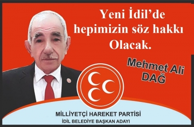 Yeni İdil’de hepimizin söz hakkı olacak.