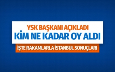 YSK İstanbul seçim sonucunu açıkladı