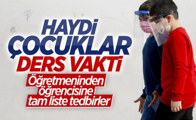  Yüz yüze eğitim için okullarda alınan tedbirler