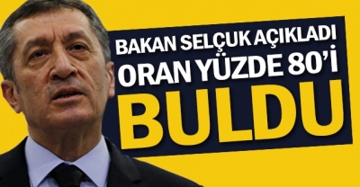 Yüz yüze eğitime katılım oranı yüzde 80'i buldu