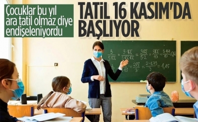 Ziya Selçuk: 16 Kasım'da ara tatil başlıyor