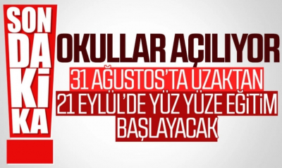 Ziya Selçuk okulların açılışıyla ilgili kararı açıkladı